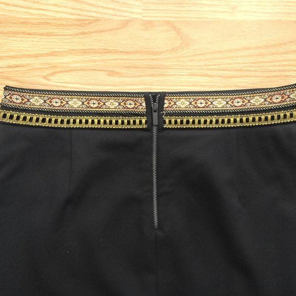 The Kooples Black Wool Beautifully Crafted Waist Pencil Mini Skirt, Size S - Picture 6 of 11